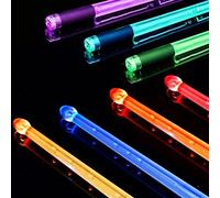 Light Up Drumsticks，Rechargeable 15-Color Changing Glow-in-The-Dark Drumsticks with Anti-Slip Grip - USB Rechargeable, Musical Instrument Gifts for Drummers Performing on Stage