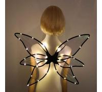 Light up Fairy Wings,LED Light up Wings with - Adult Fairy for Halloween Cosplay Holiday Party, Halloween with Lights for Kids Girls Women