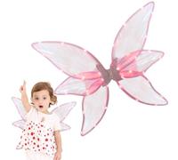 Light up Fairy Wings - LED Light up Wings with | Fairy Godmother Costume for Halloween Cosplay Holiday Party, Halloween with Lights for Kids Girls Women