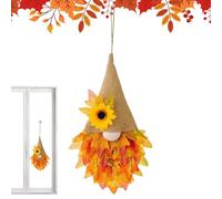 Light up Fall Wreath | Gnome Light up Decoration | Holiday Hangable Garland, Colorful Halloween Ornament for Party, Wall, Window, Outdoor