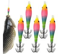 Light Up Fishing Lures For The Dark - 5pcs Fishing Artificial Hooks | Artificial Fishing | For Catfish Trout Perch Trout Saltwater Kayaking And Boating Lake And River