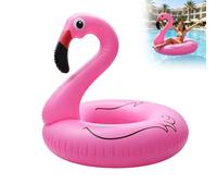 Light up flamingo pool float, Solar LED swim ring for adults