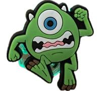 Light Up flashing LED Mike Wazowski design Shoe Charm for Crocs LED
