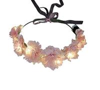 Light Up Floral Crowns Luminous Led Flower Headband Led Floral Crowns Glowing Flower Crowns Light Up Headband for Women Led Flower Headbands for Women