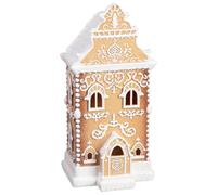 Light Up Glitter Gingerbread House - Warm Up Your Home With This Cosy And Nostalgic Light Up Glitter Gingerbread House - The Perfect Christmas Ornament To Enhance Your Seasonal Celebrations