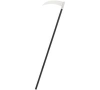 Smiffys Light Up Green LED Scythe Adjustable Halloween Fancy Dress Prop for Adults and Kids Grim Reaper Costume Accessory with Glowing Blade Effect Ideal for Trick or Treat and Themed Events