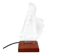 Light Up Guitar Pick Stand, Acrylic Electric Guitar Pick Holder Guitar Pick Rack with Base for Pick Storage & Display