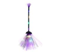 Light Up Halloween Witch Broom, LED Light Up Witch Broom Stick, WizardFlying Brooms Stick, Halloween Witches Decoration Props, for Party Masquerade Indoor Outdoor Yard Patio Garden