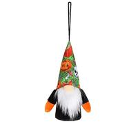 Light Up Hanging Gnome Ornament with Glowing Skull Pumpkin Bat Element Halloween Home Ceiling Decor