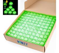 Light Up Ice Cubes Bulk, 200 PCS Green Led Ice Cubes for Drinks with Changing Lights, IP67 Waterproof Reusable Glowing Flashing Ice Cube for Club Bar Party Wedding Decor