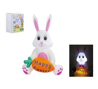 Light-Up Inflatable Easter Bunny - 150cm Tall, 1 Piece - Premium Indoor/Outdoor Decoration for Festive Celebration