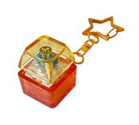 Light-Up Keyboard Fidget, Star Design Sensory, 0.79x0.79x1.10 inches Button Key Ring with Click Function, Sturdy Fidget Clicker, Desk Accessory with Fun Play, Toy Supplies for Classroom School Work