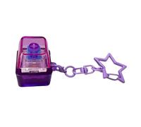 Light-Up Keyboard Fidget, Star Design Sensory, 0.79x0.79x1.10 inches Button Key Ring with Click Function, Sturdy Fidget Clicker, Desk Accessory with Fun Play, Toy Supplies for Classroom School Work