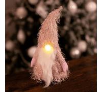Light Up Led Pink Nordic Santa Gonk