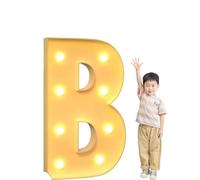 Light Up Letter Number, Marquee Letters 2.3/3.3/4 FT Tall Decorative Foam Board Mosaic Letter Kit for Graduation Favor Supplies Christmas Party(Letter B,3.3ft)