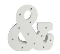 Light Up Letter - Wooden LED Alphabet Letter - Ampersand