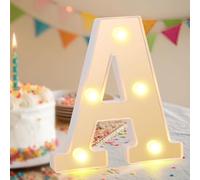 Light Up Letters, Glitter LED Letter Light, LED Alphabet Lights, Warm White Light Up Alphabet Sign, Gifts for Girls Women Party Birthday Decorations Night Light Christmas Valentine Decor (Letter-A)