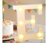 Light Up Letters, LED Alphabet Lights, Warm White Alphabet Sign, Letter Lights for Valentine's Day, Gifts for Tween Girls Women Valentine Party Birthday Valentines Decorations Night Light (Letter-E)