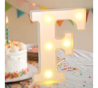 Light Up Letters, LED Alphabet Lights, Warm White Alphabet Sign, Letter Lights for Valentine's Day, Valentine Gifts for Tween Girls Women Party Birthday Decorations Night Light (Letter-F)