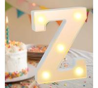Light Up Letters Z, LED Letter Light, LED Alphabet Lights, Warm White Light Up Alphabet Sign, Gifts for Girls Women Party Birthday Decorations Night Light Christmas Valentine Decor (Letter-Z)