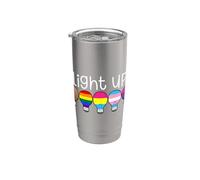 Light Up Light Bulbs African Americans LGBTQI Pride Month Stainless Steel Insulated Tumbler