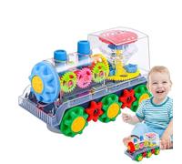 Light Up Locomotive Toy - Moving Wheel Educational Toy, Durable Bright Design | Battery Powered Rail Car, Sensory Development Engine For Preschool Children Travel Playtime, Birthday Present For Kids