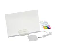 Light Up Message Board - LED Doodle Supplies Erasable, Educational Drawing Tablet, Kids Painting Pad | Light Up Writing Tablet, Kindergarten Preschool Boys Girls Home School Play, Bold Imaginative Th