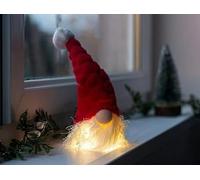 Light Up Nordic Santa Gonk - LED Plush Christmas Decoration, Festive Gnome Ornament