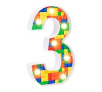 Light up Numbers 3, Led Marquee Number Lights, for Birthday Party Wedding Anniversary Home Wall Decor