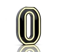 Light up Numbers, LED Lighted Number 0 Sign for Birthday Party Decorations, Night Lights, Battery Powered Numbers