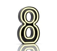 Light Up Numbers, Lighted Number Sign for Birthday Party Decorations, Black Marquee Numbers 8 Sign for Boys Girls Gift Birthday Decorations (8)