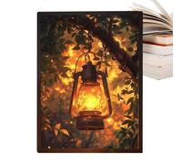 Light up Painting, 3 Color LED Night Lights, Three-Level Dimmable Art Lamp for Room Bedroom Home Birthday Housewarming Wedding Party