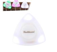 Light Up Plectrum,Light Up Guitar Pick,LED Glowing Guitar Pick,Ukulele Pick, Guitar Replacement Picks,Guitar Accessories Gifts for Guitar Lovers (White)