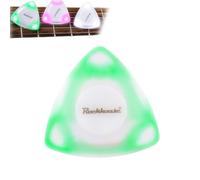 Light Up Plectrum,Light Up Guitar Pick,LED Glowing Guitar Pick,Ukulele Pick, Guitar Replacement Picks,Guitar Accessories Gifts for Guitar Lovers (Green)