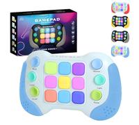 Light Up Pop it Game Quick Push Bubble Game,Blue Puzzle Pop Games Fidget Toys,Electric Poppet Game,Speed Push Game Machine Popping Game for Kids Boys Girls 5 6 7 8 9 Year Old Christmas Birthday Gifts