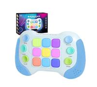 Light Up Pop-it Game Quick Push Bubble Game,Electronic Poppet Game,Handheld Fast Speed Push Game,Puzzle Pop Games for Autism Kids,Pop Fast Push Game Fidget Toys for Boys Girls Birthday Gifts (Blue)