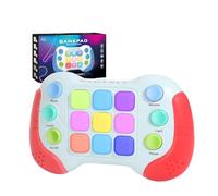 Light Up Pop-it Game Quick Push Bubble Game,Electronic Poppet Game,Handheld Fast Speed Push Game,Puzzle Pop Games for Autism Kids,Pop Fast Push Game Fidget Toys for Boys Girls Birthday Gifts (Red）