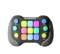 Light Up Pop-it Game Quick Push Bubble Game,Electronic Poppet Game,Handheld Fast Speed Push Game,Puzzle Pop Games for Autism Kids,Pop Fast Push Game Fidget Toys for Boys Girls Birthday Gifts (Gray)