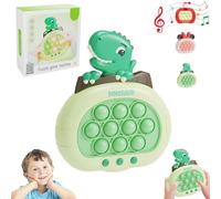 Light Up Pop it Game Quick Push Bubble Game,Handheld Fast Speed Pushing Game,Electronic Poppet Game Sensory Fidget for Autism,Puzzle Pop Game Controller Dinosaur Push Button for Boys Xmas Gift