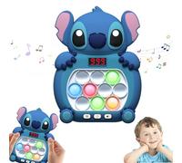 Light Up Pop-it Game Quick Push Bubble Game,Stitch Electronic Poppet Game,Handheld Fast Speed Push Game,Puzzle Pop Games Fidget Toys,Pop Controller Popping Game for Kids Christmas Birthday Gifts