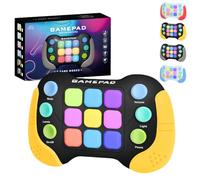 Light Up Pop it Game Quick Push Bubble Game,Yellow Puzzle Pop Games Fidget Toys,Electric Poppet Game,Speed Push Game Machine Popping Game for Kids Boys Girls 5 6 7 8 9 Year Old Christmas Birthday Gift