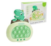 Light Up Pop It Game, Quick Push Bubbles, Dinosaure Handheld, Sensory Fidget Toys for Autism, Puzzle Pop Game Controller Santa Push Button Toy for Kids Xmas Gifts