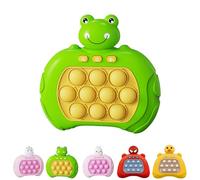 Light Up Pop it Game Quick Push Bubbles Game,Forg Handheld Fast Speed Pushing Game,Poppet Game Sensory Fidget Toys for Autism,Puzzle Pop Game Controller Santa Push Button Toy for Boys Xmas Gifts