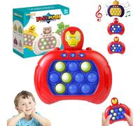 Light Up Pop it Game Quick Push Bubbles Game,Handheld Fast Speed Pushing Game,Electronic Poppet Game Sensory Fidget Toy,Pop Controller Popping Game Puzzle Pop Game for Kids Xmas Birthday Gift