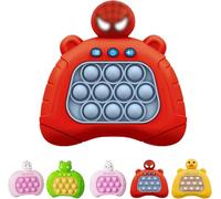 Light Up Pop it Game Quick Push Bubbles Game,Red Spider Handheld Fast Speed Pushing Game,Poppet Game Sensory Fidget Toys for Autism,Puzzle Pop Game Controller Spider Push Button Toy for Boys Xmas Gift