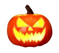 Light-Up Pumpkin, Jack-o-Lantern Halloween Décor, Halloween LED Lighted Pumpkin Battery Operated, Fall Decor, Halloween Decorations Indoor/Outdoor, Large Trick Or Treat Table Top Party Supplies Favo