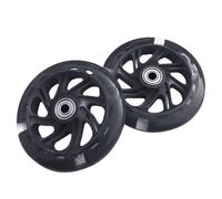 Light Up Scooter Wheel For 3 Wheeled Kid Scooter Wheel Replacement Kick Scooter Wheels LED Flashing Easy Install & Universal Application Ncb364 (Black, 12x3x13 cm)