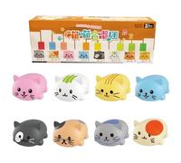Light Up Silicone Musical Instrument 8Pieces Learning Toy With Sound Effects For Family Fun Kids' Interactive Piano Learning Set