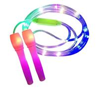 Light Up Skipping Rope - 99 Inches, Eye-Catching Design Adjustable Glow in the Dark Jump Rope | Glowing Skipping Roppe for Training, Workouts, Outdoor Activities