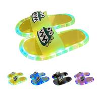 Light Up Sliders For Women,Summer Slides For Women,Led Glowing Slide,Cool Personalized Cartoon One-Band Slides,Comfortable Indoor And Outdoor Sandals,Party Wear,Casual Open Toe Sandal,Night Fun